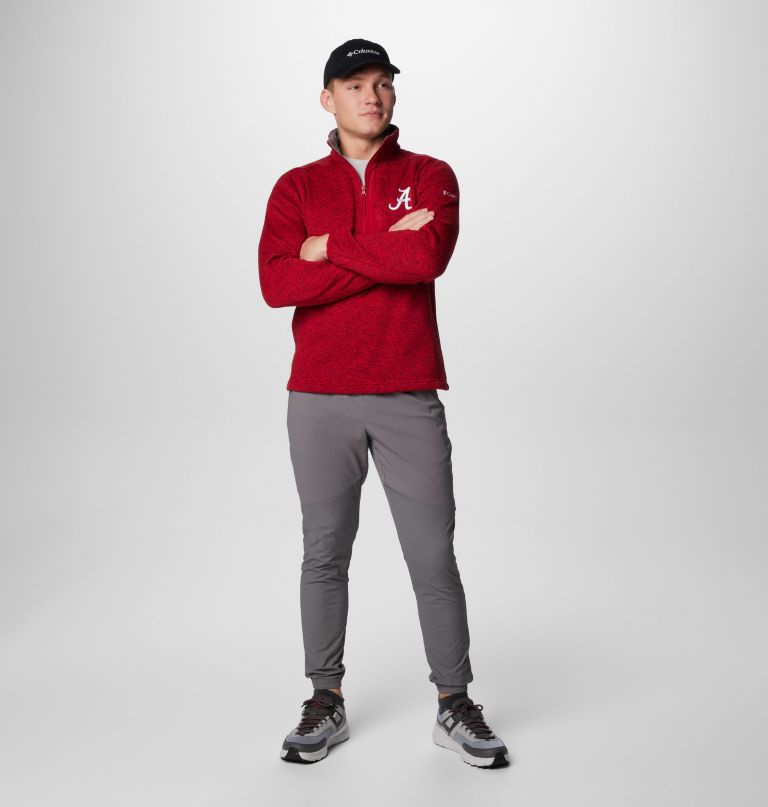 herre college sweater weather fleece halv lynlås pullover - alabama