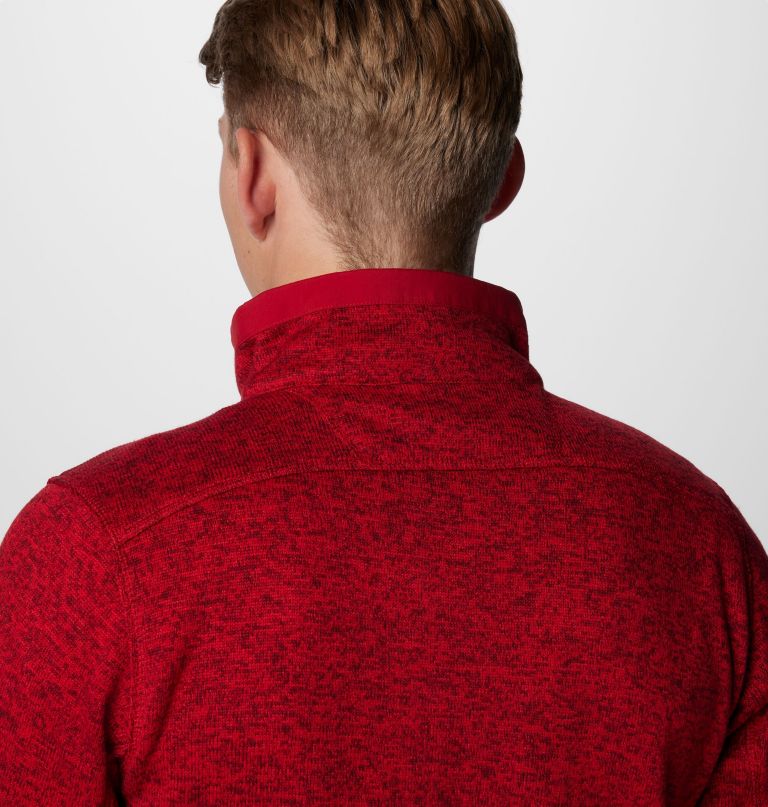 herre college sweater weather fleece halv lynlås pullover - alabama