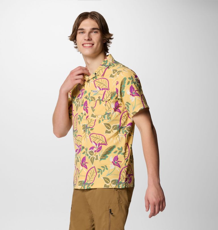 herre tech trail utility printed woven kortærmet skjorte