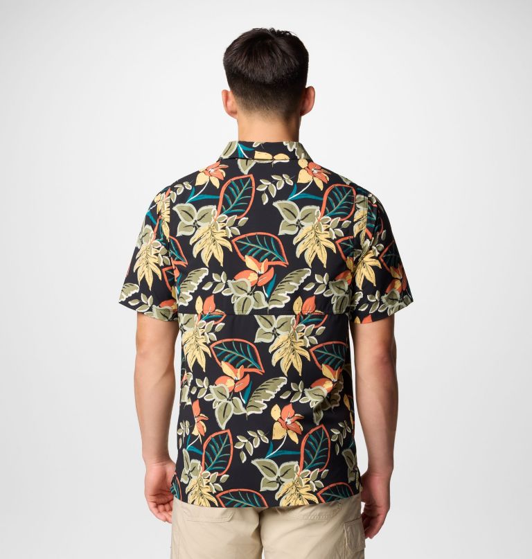 herre tech trail utility printed woven kortærmet skjorte
