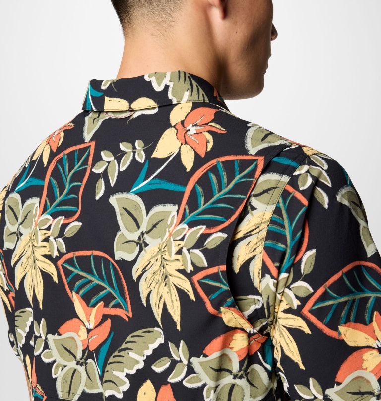 herre tech trail utility printed woven kortærmet skjorte