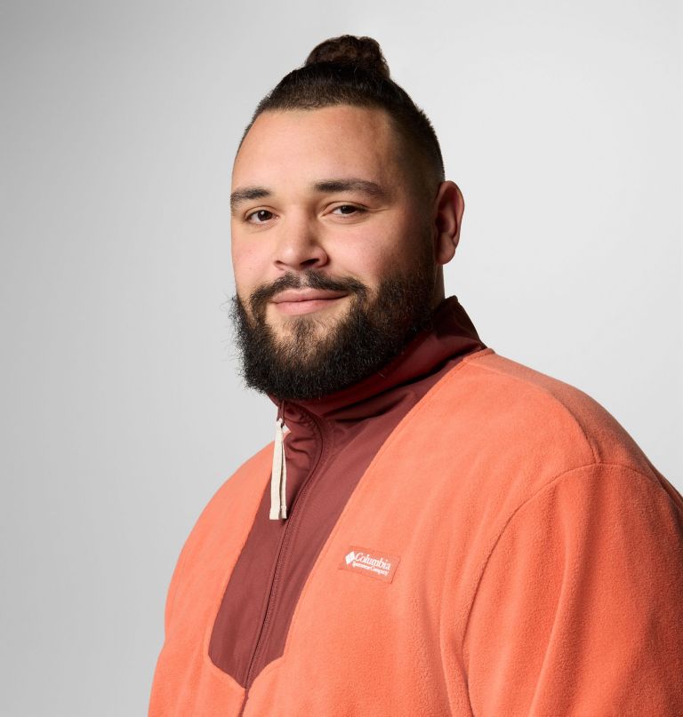 herre sequoia grove fleece med lynlås - stor