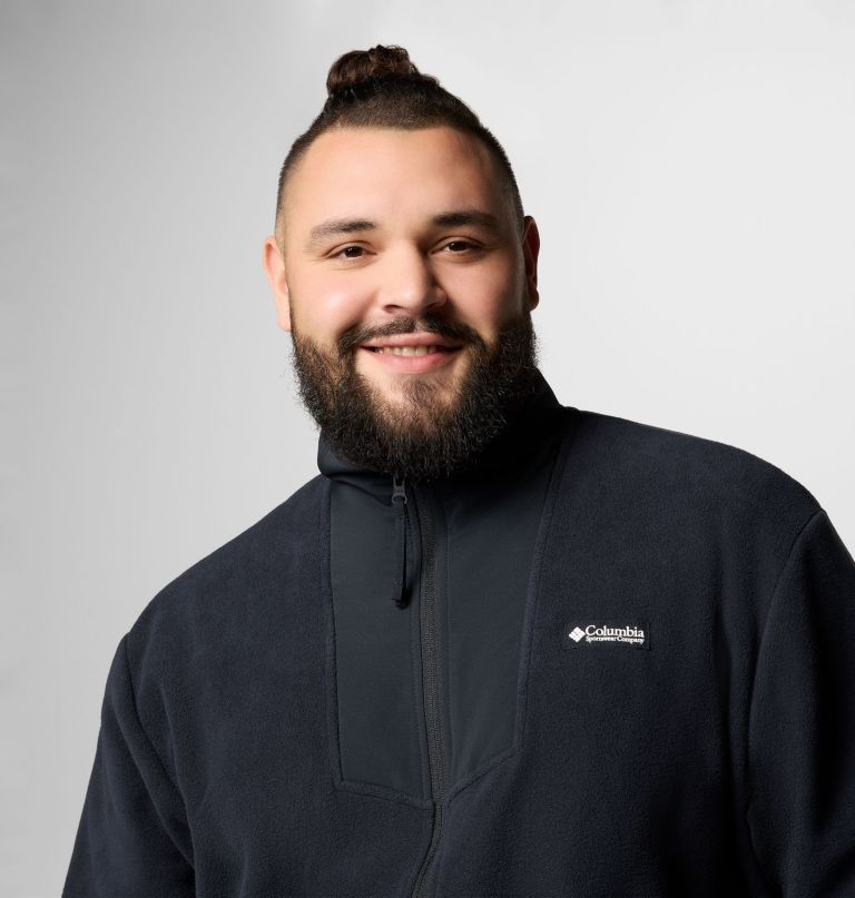 herre sequoia grove fleece med lynlås - stor