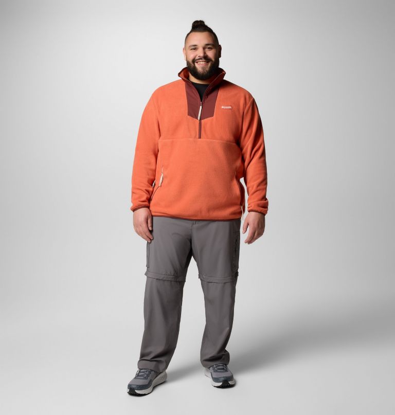 herre sequoia grove fleece med halv lynlås - stor