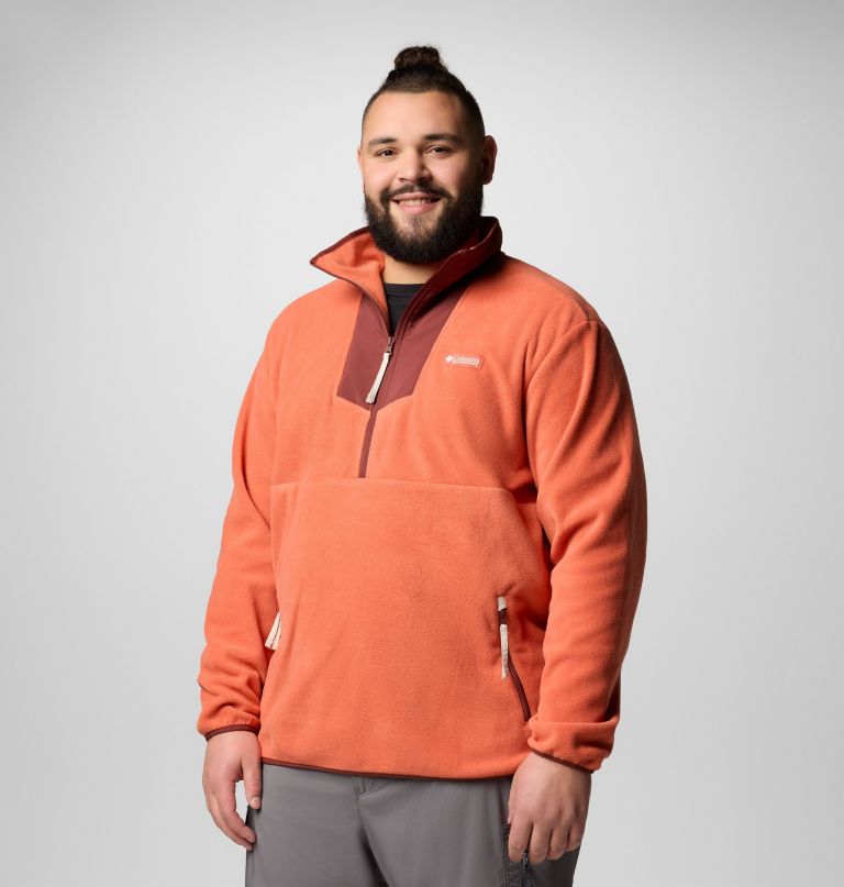 herre sequoia grove fleece med halv lynlås - stor