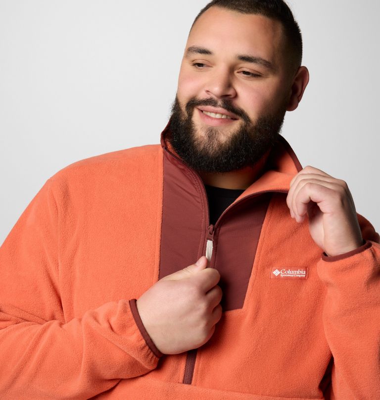 herre sequoia grove fleece med halv lynlås - stor