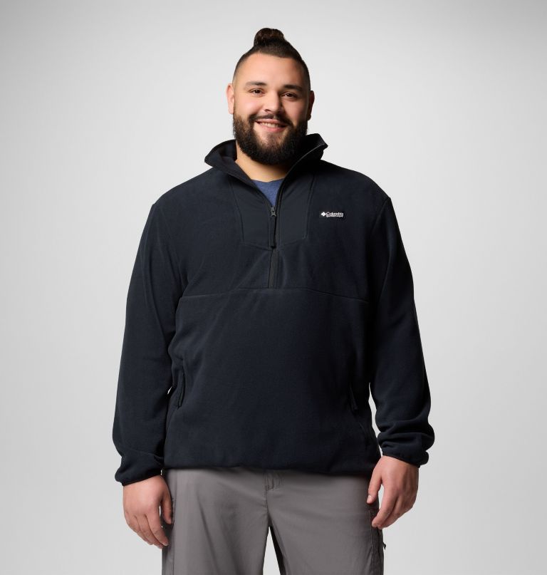 herre sequoia grove fleece med halv lynlås - stor