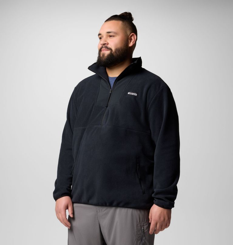 herre sequoia grove fleece med halv lynlås - stor