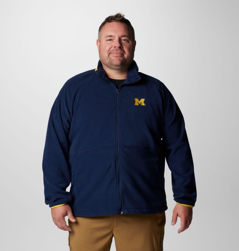 herre collegiate flanker iv fleecejakke - michigan - stor