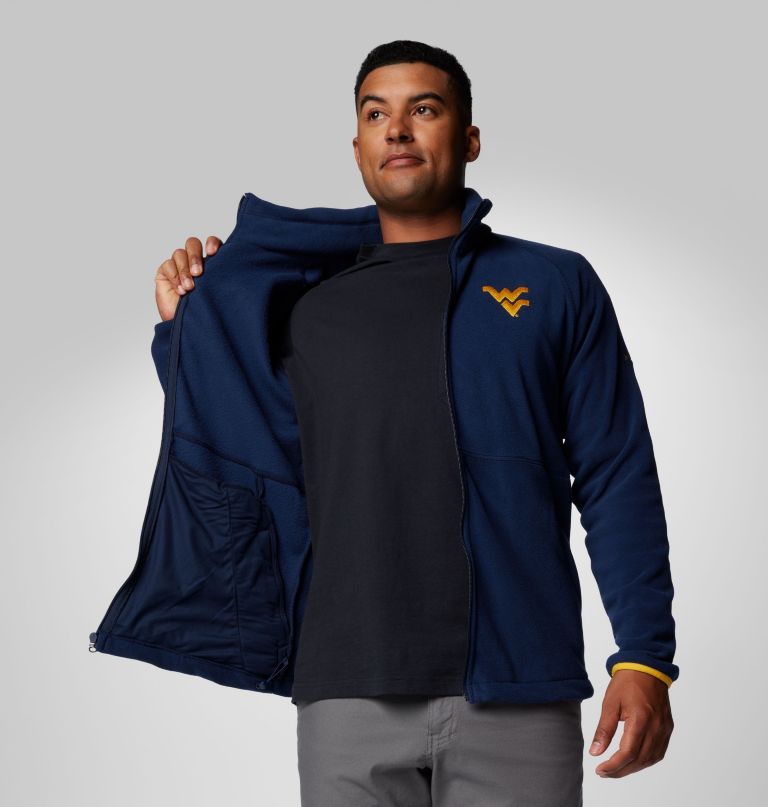 herre collegiate flanker iv fleecejakke - west virginia - tall