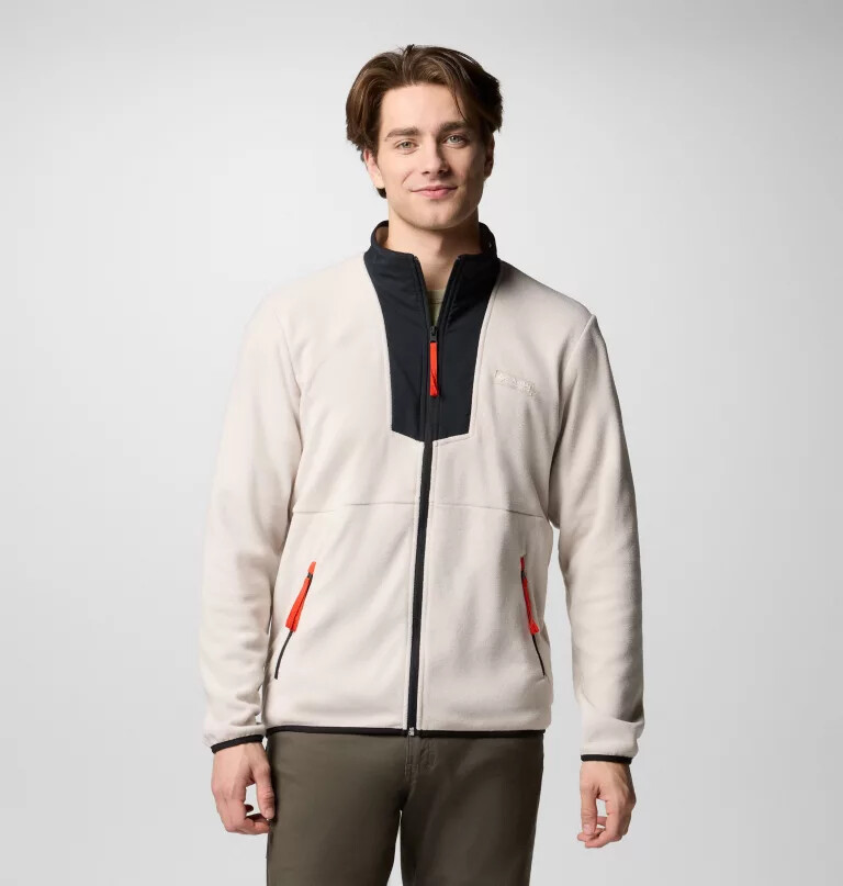 herre sequoia grove fleece med lynlås