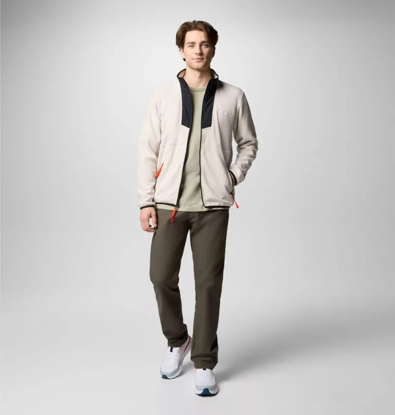 herre sequoia grove fleece med lynlås