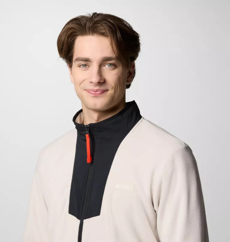 herre sequoia grove fleece med lynlås