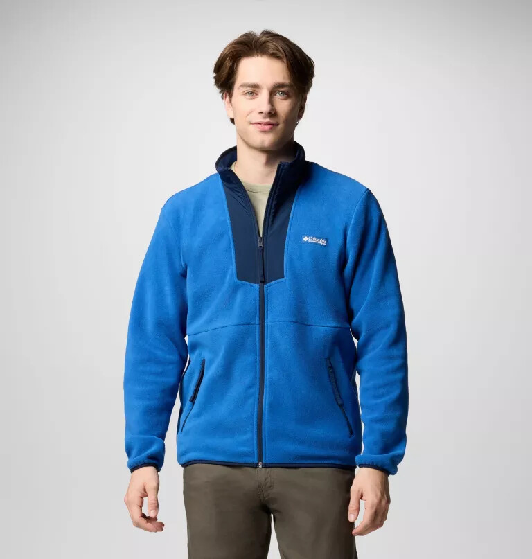 herre sequoia grove fleece med lynlås