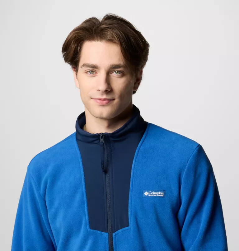 herre sequoia grove fleece med lynlås