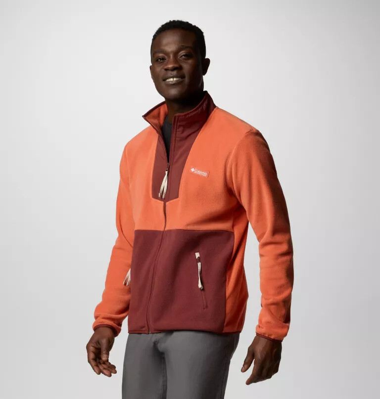herre sequoia grove fleece med lynlås