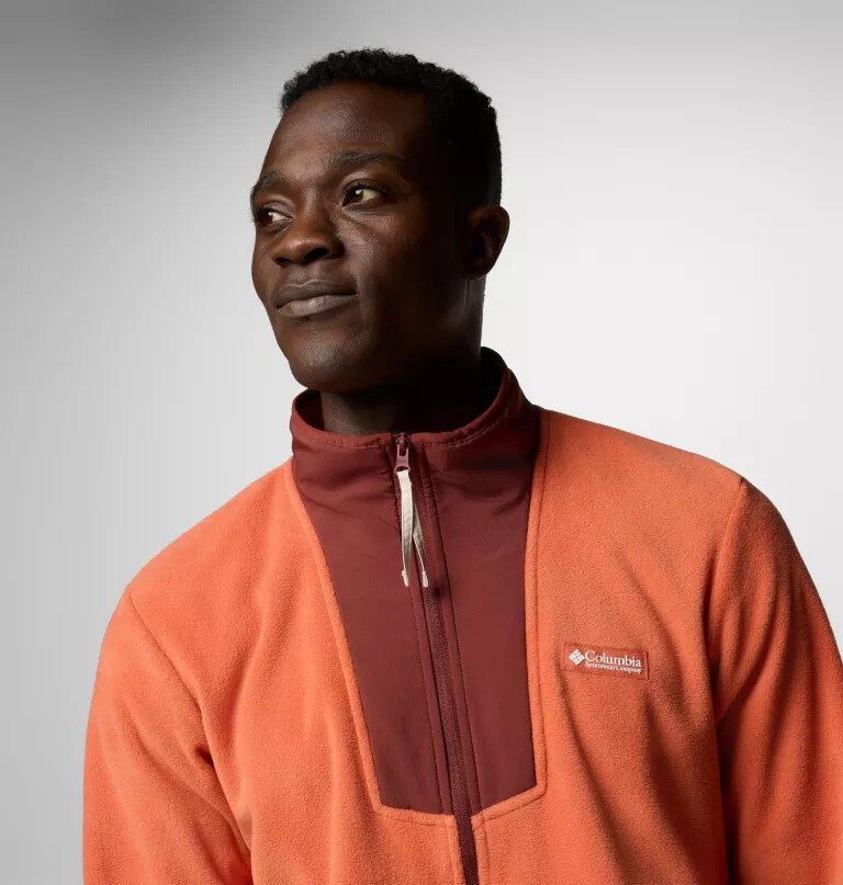 herre sequoia grove fleece med lynlås