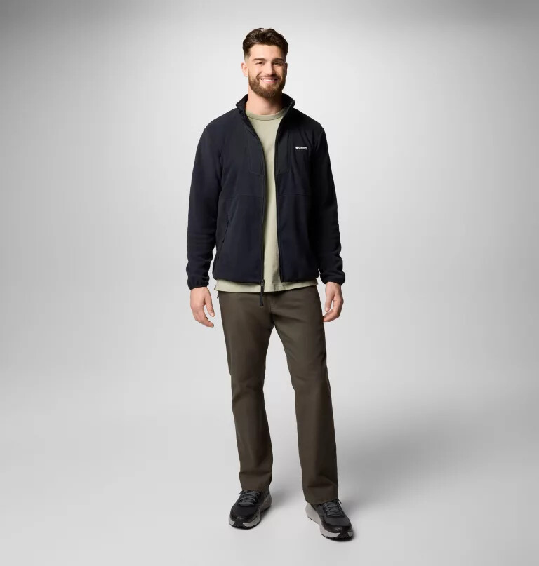 herre sequoia grove fleece med lynlås