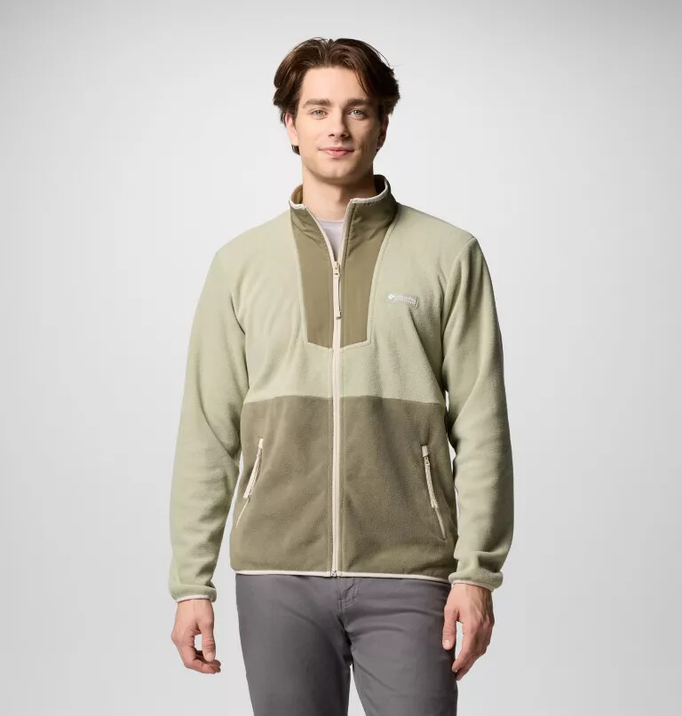 herre sequoia grove fleece med lynlås