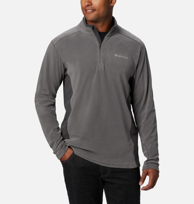 herre klamath range ii fleecepullover med halv lynlås