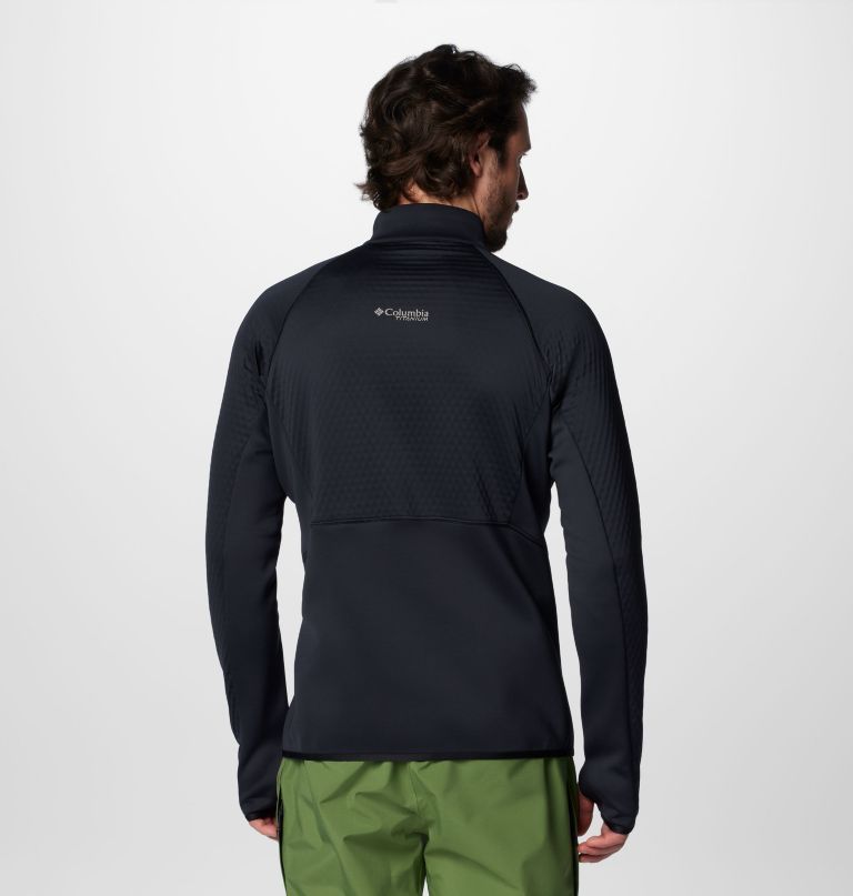 herre crystal leaf omni-heat helix halv lynlås pullover