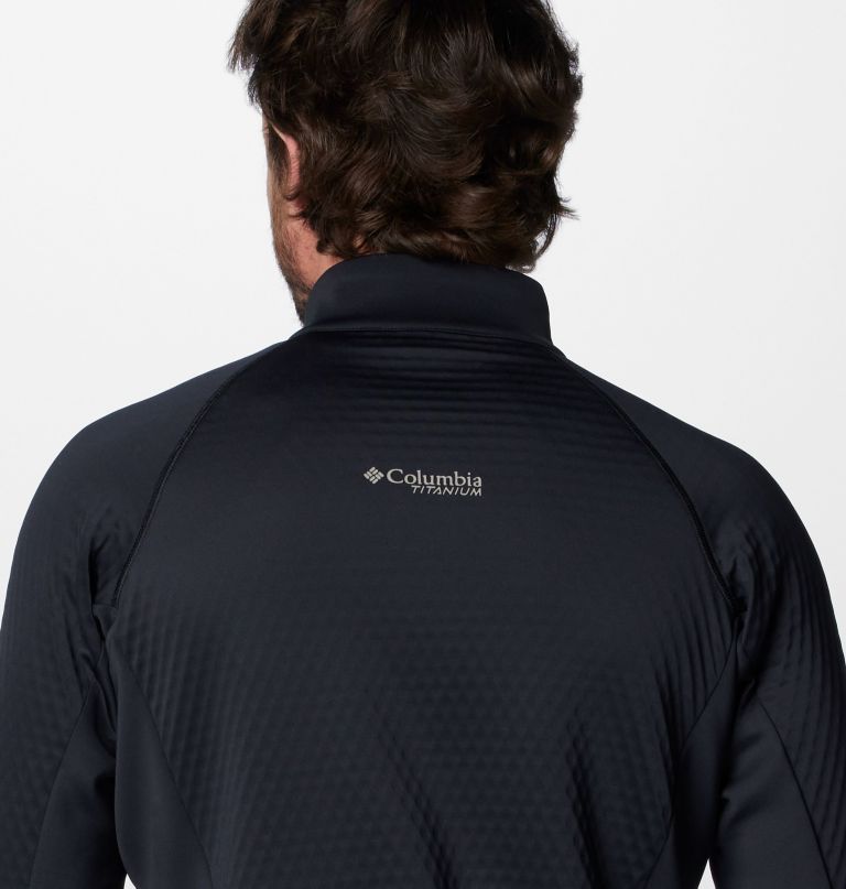 herre crystal leaf omni-heat helix halv lynlås pullover