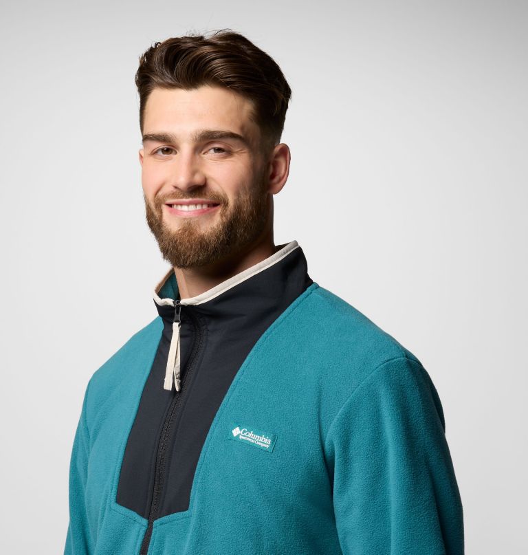 herre sequoia grove fleece med halv lynlås