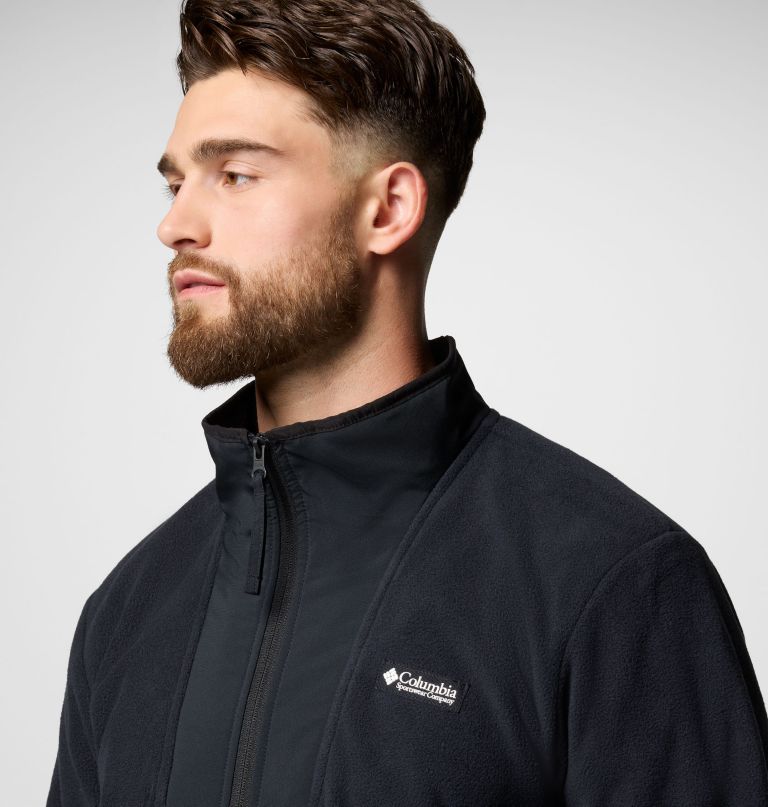 herre sequoia grove fleece med halv lynlås