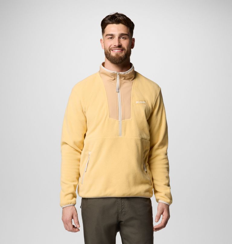 herre sequoia grove fleece med halv lynlås