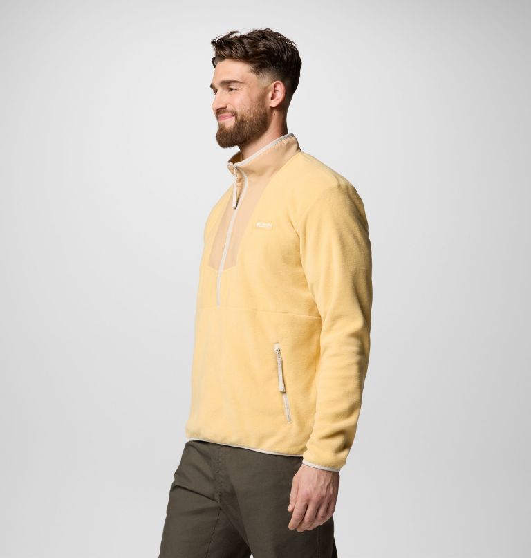 herre sequoia grove fleece med halv lynlås