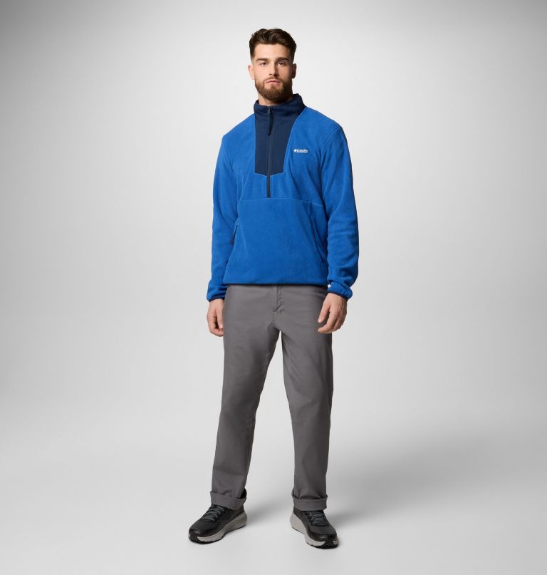 herre sequoia grove fleece med halv lynlås