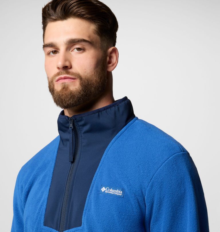 herre sequoia grove fleece med halv lynlås