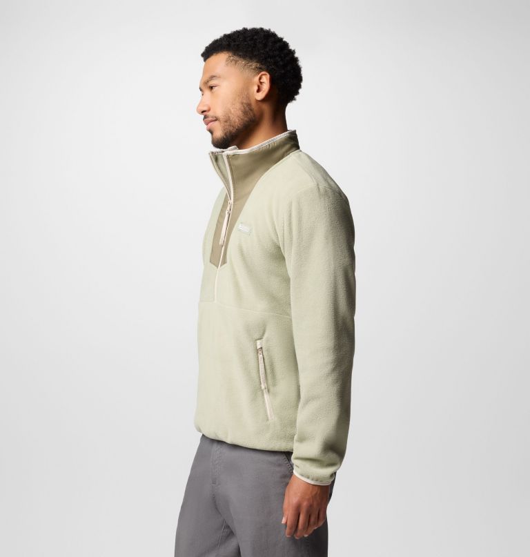 herre sequoia grove fleece med halv lynlås