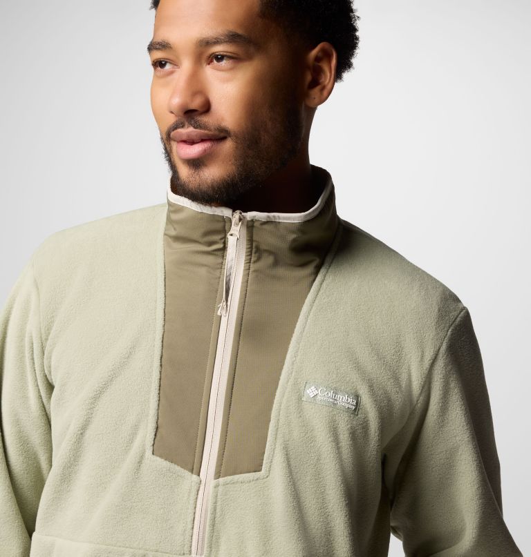 herre sequoia grove fleece med halv lynlås