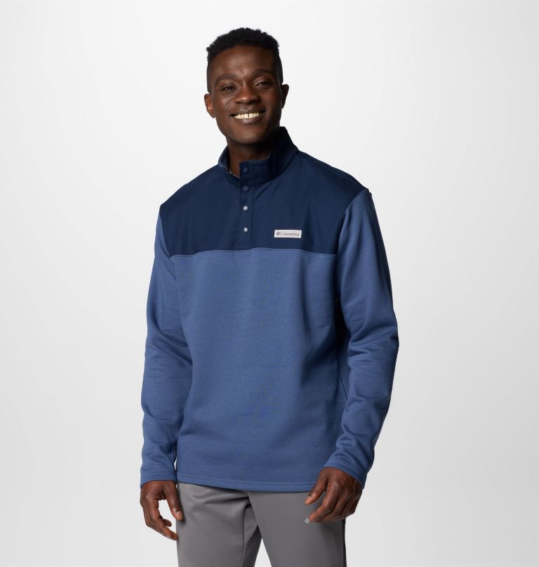 herre pitchstone overlay half snap pullover