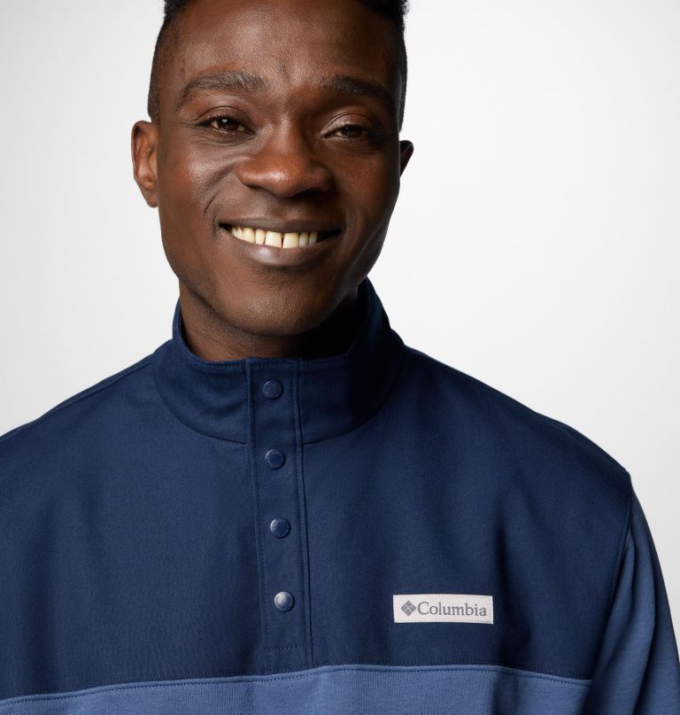 herre pitchstone overlay half snap pullover