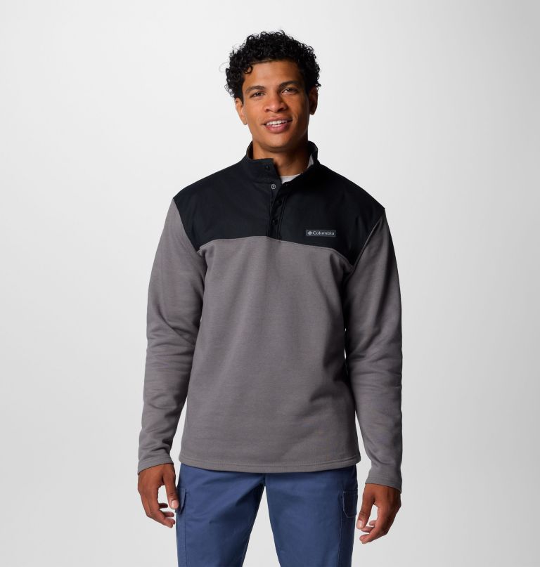 herre pitchstone overlay half snap pullover