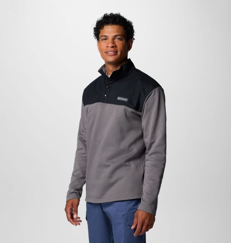 herre pitchstone overlay half snap pullover