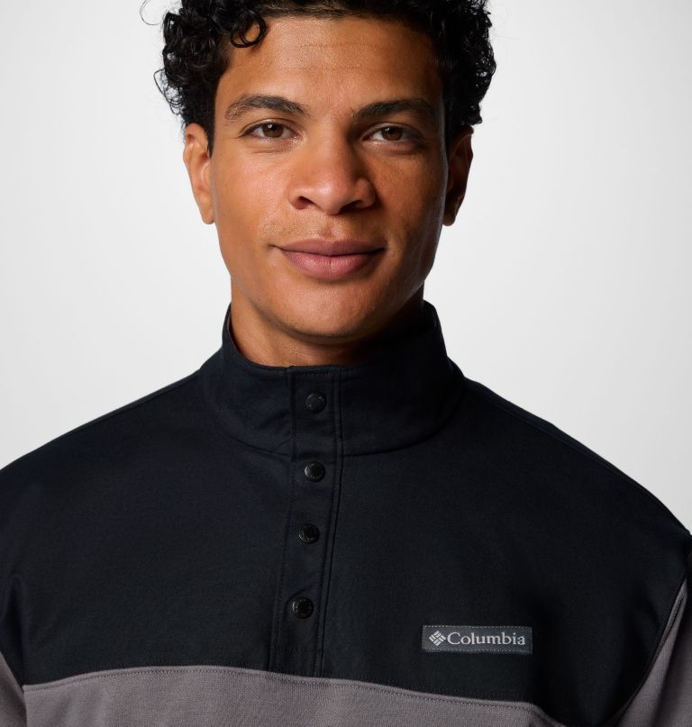 herre pitchstone overlay half snap pullover