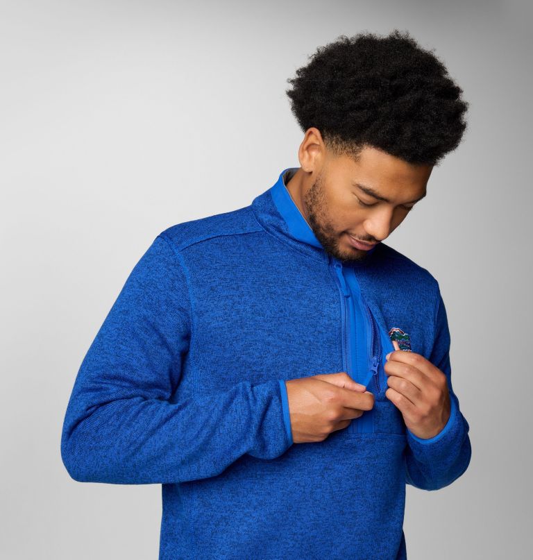 herre college sweater weather fleece halv lynlås pullover - florida