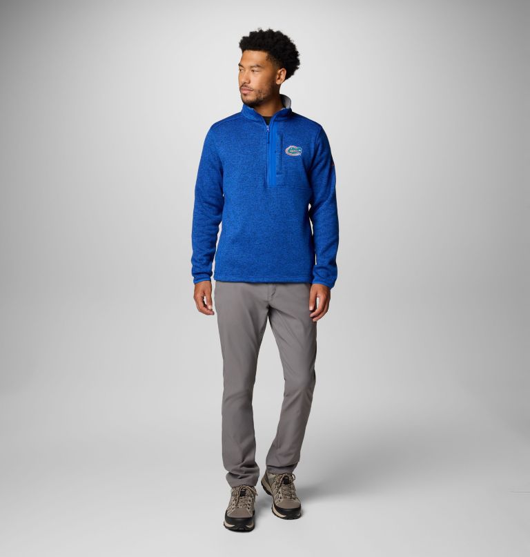 herre college sweater weather fleece halv lynlås pullover - florida
