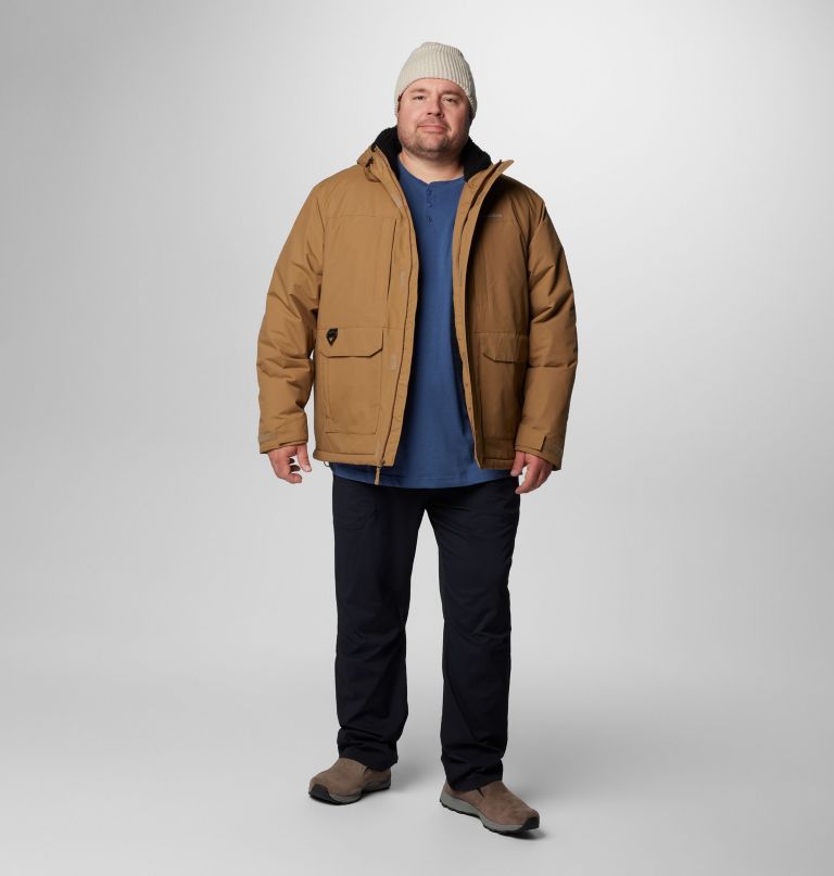 landroamer sherpa-foret jakke til mænd - stor