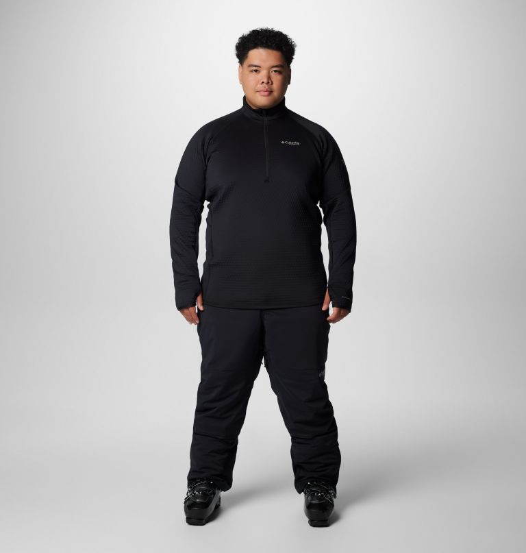 herre crystal leaf omni-heat helix pullover med halv lynlås - stor