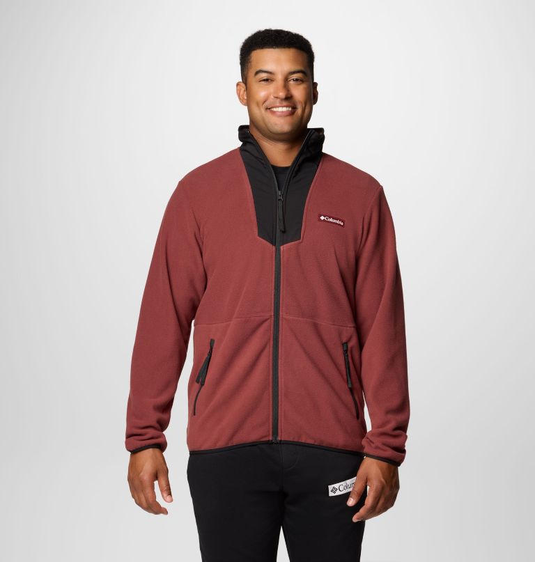 herre sequoia grove fleece med lynlås