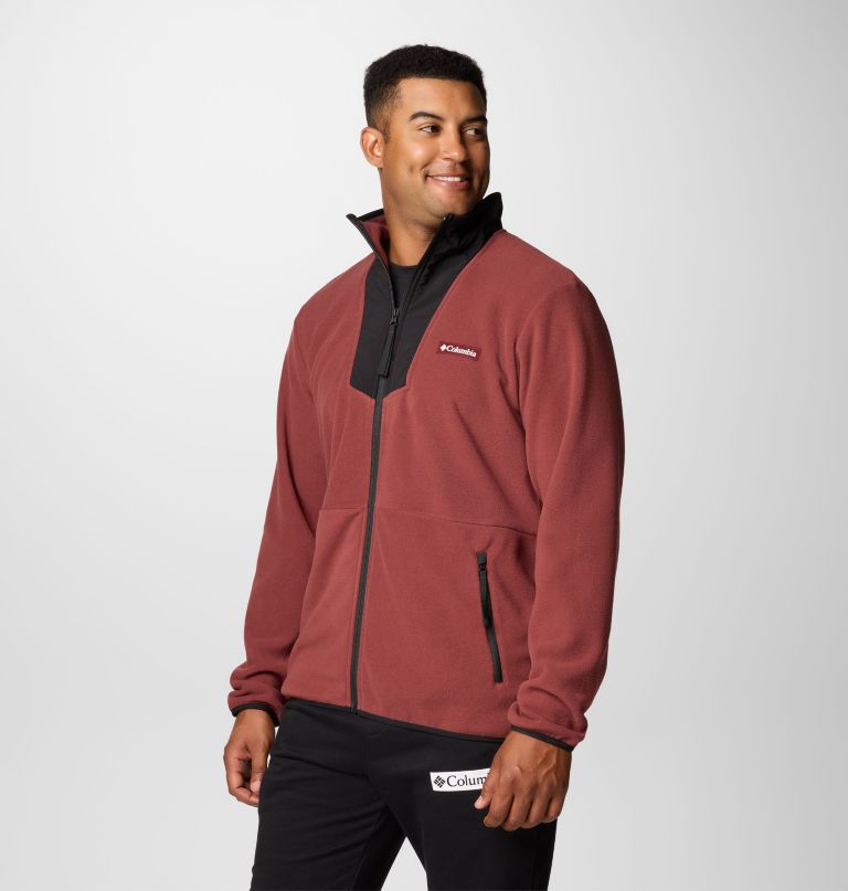 herre sequoia grove fleece med lynlås