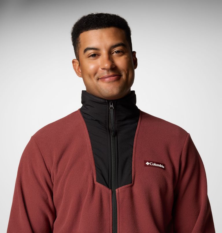 herre sequoia grove fleece med lynlås
