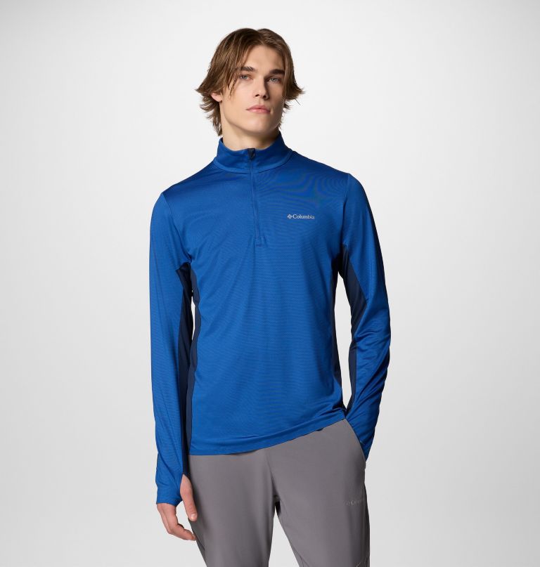 herre three pitch kort lynlås t-shirt