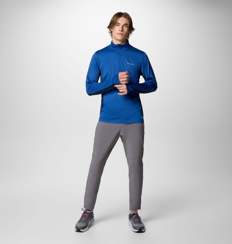 herre three pitch kort lynlås t-shirt