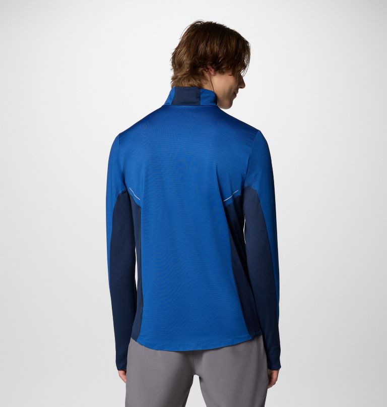 herre three pitch kort lynlås t-shirt
