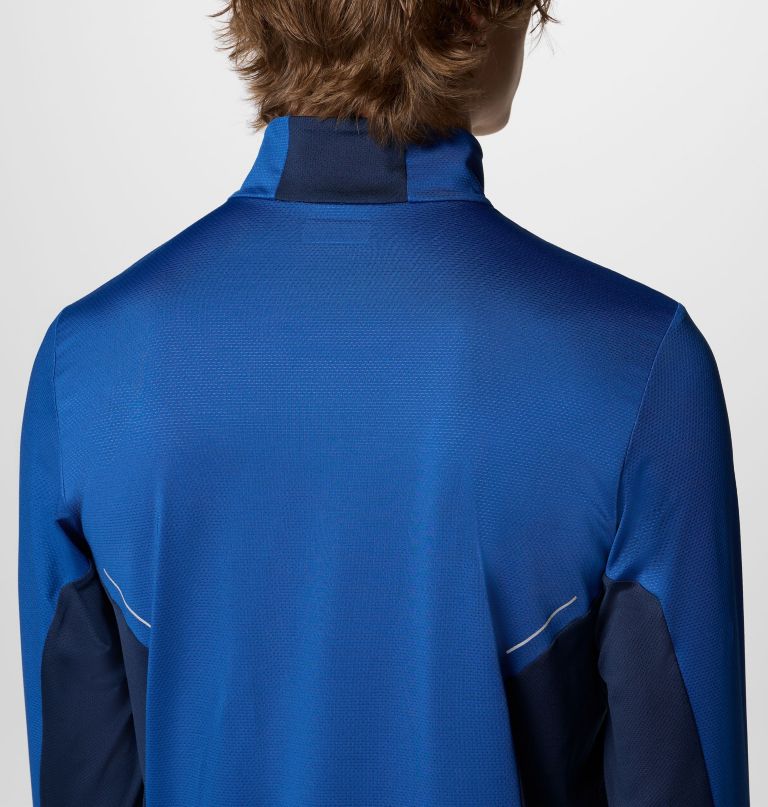 herre three pitch kort lynlås t-shirt